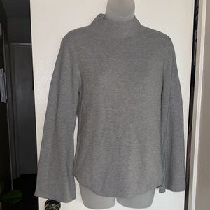 Anne Klein Heather Gray Cowl Neck Sweater Size Large